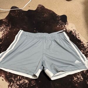 Adidas Women's Light Gray Athletic Shorts